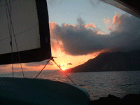 Sunrise under sail