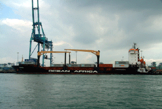 African cargo ship