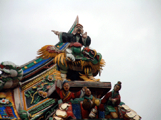 Chinese Temple Roof Detail